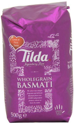 Tilda Wholegrain Basmati Rice 500 g (Pack of 5) Tilda Wholegrain Basmati Rice 500 g (Pack of 5) picture
