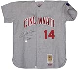 Pete Rose Cincinnati Reds Autographed Jersey with Hit King 4256 Inscription