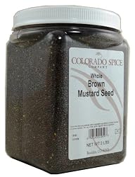 Colorado Spice Mustard Seed, Whole Brown, 32-Ounce Jars (Pack of 2)