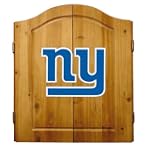 SAVE $20 - Imperial New York Giants Licensed Solid Pine Cabinet and Bristle Dartboard Set $139.00