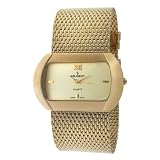 Peugeot Womens 457CH Gold-Tone Mesh Strap Watc