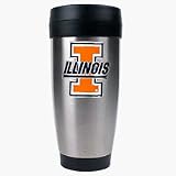 Illinois Fighting Illini 16 oz. Stainless Steel Travel Tumbler