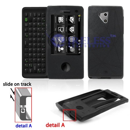 HTC FUZE/Touch PRO GSM Solid Black Silicon Skin Case