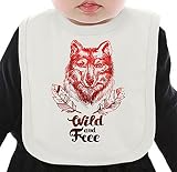 Wild And Free ネクタイを有する有機ビブ Medium