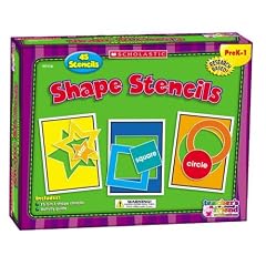 Shape Stencils [With Activity Guide and 15 3-In-1 Shape Stencils] (Scholastic Hands-On Learning)