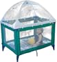 Tots In Mind Crib Tents Portable Playard Tent Plus Sunshade, White