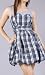 LOMAN Sweetheart Plaid Bubble Dress