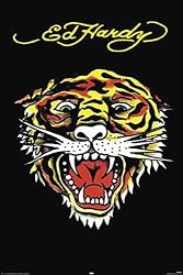 Ed Hardy - Tattoo Poster (Tiger) (Size: 24'' x 36'')