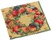 Kitchen & Housewares : Caspari Pamela's Wreath 2 Paper Cocktail Napkin Package in a Gift Box, Gold