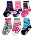KF Baby Non-Skid Baby Girl Shoe Socks, 6 pairs, for 12 - 18 Months
