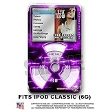 iPod Classic Skin - Radioactive Purple on Black WraptorSkinz TM Kit by TuneTattooz TM