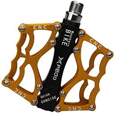 OWNLY Mountain Bike Pedals Cycling Sealed Bearing Pedals Yellow
