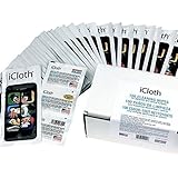 iCloth Touchscreen Cleaning Wipes (iC100) for Tablets, Smartphones, eReaders, Laptops, Desktops & Screen Protectors (100 pre-moistened individual wipes) - Performance guaranteed