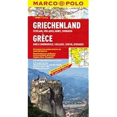 MARCO POLO Karte Griechenland, Festland, Kykladen, Korfu, Sporaden