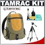 Tamrac 3548 Express Pack 8 Digital SLR Camera Backpack (Khaki) + Tripod + Accessory Kit for Canon Rebel XSi, XS, T1i, T2i, EOS 60D, 50D, 5D, 7D, Nikon D3000, D3100, D5000, D7000, D90, D300s, Olympus Evolt E-5, E-30, E-450, E-620 & Sony Alpha A290, A390, A500, A33, A55, A550