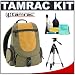 Tamrac 3548 Express 8 Pack Backpack (Khaki) + Tripod + Accessory Kit for Canon Rebel XSi, XS, XTi, 40D, Nikon D40, D60, D80, D200, D300, D700, Olympus Evolt E-410, E-420, E-510, E-520, and Sony Alpha A200, A300, A350, A700 Digital SLR Cameras