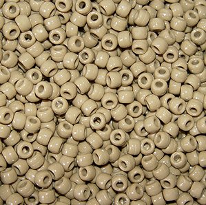 JOLLY STORE Crafts Tan Pony Beads 9x6mm 500pc