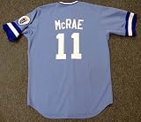 HAL McRAE Kansas City Royals 1985 Majestic Cooperstown Throwback Baseball Jersey, MEDIUM