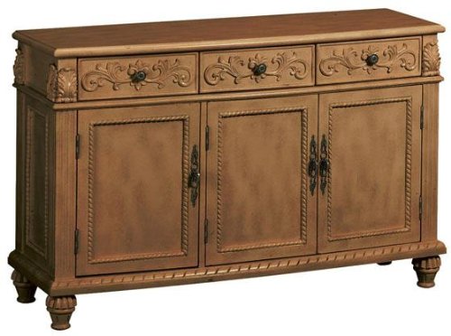 Childrens Toyshop  Kitchen & Housewares : Chelsea Credenza 3-door Antique Oak