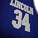 Ray Allen Played in He Got Game Movie Lincoln #34 jesus shuttlesworth Basketball Jersey Embroidered white/blue S to XXXL
