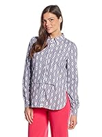Peperuna Camisa Mujer (Morado / Blanco)