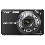 Sony Cybershot DSCW150/B 8.1MP Digital Camera with 5x Optical Zoom with Super Steady Shot (Black)