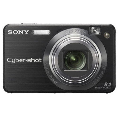 Sony Cybershot DSCW150/B 8.1MP Digital Camera with 5x Optical Zoom with Super Steady Shot (Black)