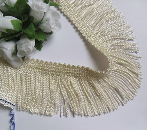Fringe Trim 1-5/8" Off-White (Light Ivory) Trim &amp; Embellishments for Dress Sewing Crafts Costumes Decoration 1 Yard