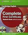 Complete First Certificate Student's Book with CD-ROM