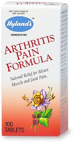 Hyland's Arthritis Pain Formula Natural Relief Tablets- Natural Relief for Minor Muscle and Joint Pain 100 ea - 3 Pack