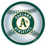 Lets Party By Amscan Oakland Athletics Baseball Round Dinner Plates