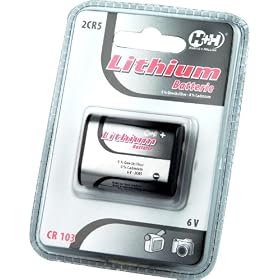 Photo photo lithium battery 2CR5