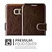 Galaxy S7 Edge Case, VRS Design [Layered Dandy][Coffee Brown] - [Premium Leather Wallet][Slim Fit] For Samsung S7 Edge