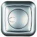 AMBIENT UP-Dimmer 80x80x54mm, 20-400W, silber
