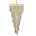 Elegant Lighting Value Spiral Collection Chandelier D:22in H:48in Lt:18 Gold Finish (Spectra Swarovski Crystals) Gold