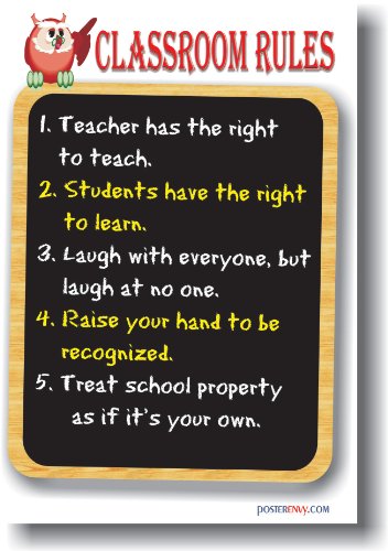 Classroom Rules - Classroom Motivational Poster