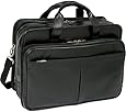 McKleinUSA WALTON 83985 Black Expandable Double Compartment Laptop Case w/ Removable Sleeve