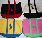 Polo Ralph Lauren - Polo Ralph Lauren Canvas Tote Bag with Oversized Pony