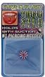 Fake Piercing Tongue Stud (Holds with Suction) Glows in the Dark - Red, White, Blue Beach Ball