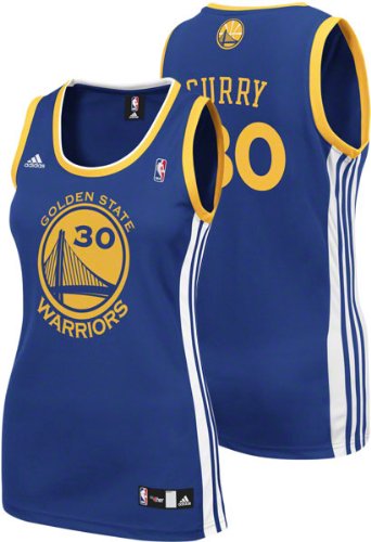 adidas Stephen Curry Golden State Warriors Women's Replica Jersey - Royal Blue (Small)