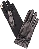 Isotoner Smartouch Knot Detail Leather And Spandex Womens...