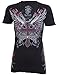 Rebel Saints AFFLICTION Women T-Shirt SOFT STEEL Cross Biker UFC Sinful