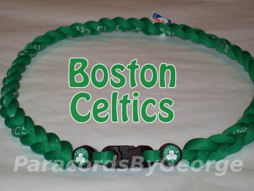 NBA Boston Celtics 3-Rope x 50 Titanium Tornado Sport Necklace - 18"