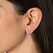 TK Beauty Lovely Swarovski Element Decorate Dorp Earrings With Brass with 18K White Gold plating