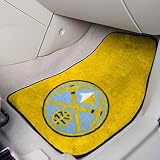 NBA Denver Nuggets Gold 2-Piece Carpet Car Mat Set
