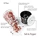 [Update] Salt and Pepper Shakers Set of 2, Salt & Pepper Grinder Set Mill, 6 Oz Glass Body, 5 Grade Adjustable Ceramic Spice Crusher