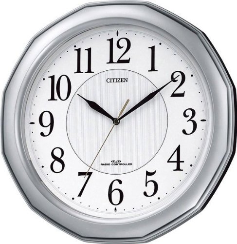 CITIZEN (シチズン) 掛け時計 ネムリーナピュアM11 夜間自動点灯ライト付 電波時計 4MYA11-019 
