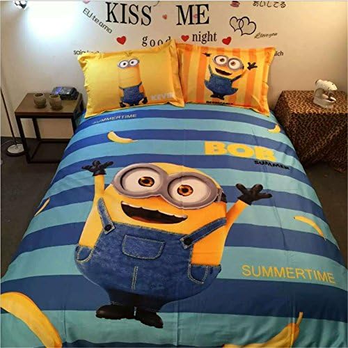 Romroyal Despicable Me Bedding Set / Minions Bedding Set / Cartoon Bedding Sets / Kids Bedding Set Twin / Full/Queen / King £¨Color 11£¬Full/Queen£©