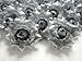 (100) Silk Silver Roses Flower Head - 1.75