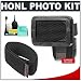 Honl Photo Professional 1/8" Honeycomb Speed Grid Diffuser + Speed Strap + Accessory Kit for Canon 220EX 430EX 580EX II, Nikon SB-400 SB-600 SB-800 SB-900, Olympus FL-20 FL-36 FL-50, Pentax AF-360FGZ AF-540FGZ Flashes